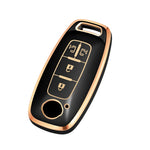 Soft TPU Keyfob Cover Case Keychain for Nissan 2025 2026 Armada PRO 4-X Versa X-Trail T33 Serena Rouge Kicks Pathfinder Ariya