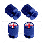 For Sweden Swedish Flag Union Jack Britain Flag Emblem 4Pcs Aluminum Motorcycle Car T lifestyle view