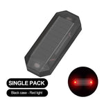 Car Mini LED Solar Power Warning Light Night Security Simulated Alarm Wireless Anti-Thef detail view