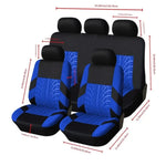 Car Seat Covers Full Set Front Split Rear Bench For Car Universal Cloth SUV Sedan Van alternate view