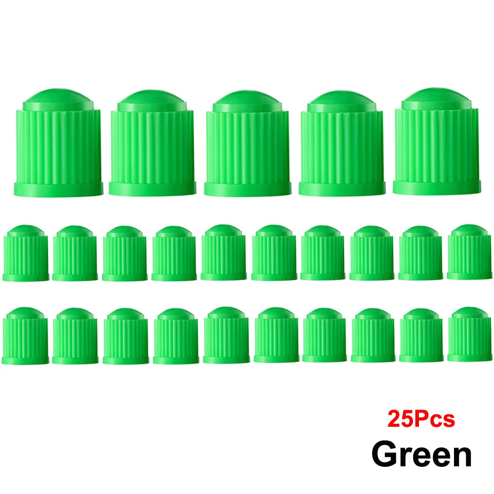 AUTCOAT Tire Stem Valve Caps | Universal Plastic Valve Covers for Cars, Trucks, Bikes lifestyle view