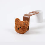 "Cute Cartoon Bear Car Seat Back Hook - Creative Multi-purpose Auto Interior Storage H close-up view