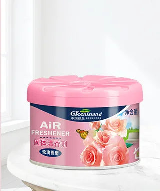 70g Solid Air Freshener | Indoor Toilet Deodorizer and Car Fragrance Box detail view