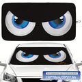 Cartoon Devil Eyes Car Sun Shade | 70x150cm Funny Windshield Sun Visor alternate view
