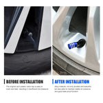 4PCS Tire Valve Stem Cap | Metal Tire Air Caps with Plastic Liner Corrosion Resista additional angle