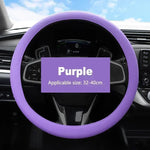 Silicone Steering Wheel Cover Non-Slip Ice Silk lifestyle view