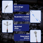 17Pcs Hook and Pick Tool Set with Scraper Auto Clip Removal Plier Fastener Remover Riv close-up view