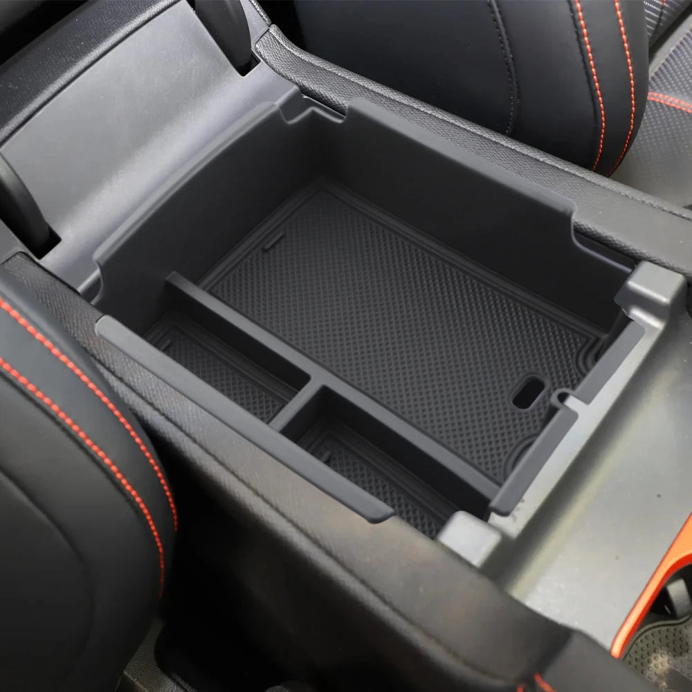 Car Armrest Storage Box for BYD Shark 2024 2025 2026 Center Console Tray Holder Plate close-up view