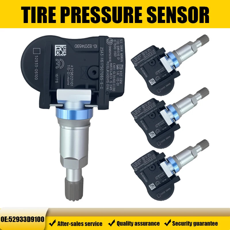 1/4PCS 433MHz Tire Pressure Monitor System Fit for KIA Sportage SLC QLE Cadenza Hyundai | OEM 52933-