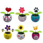 Car Decoration Swinging  Solar Power  Car Gadgets Car Dashboard Ornaments Flower Swinging Solar Powered Dancing Flower