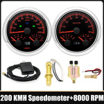 85mm Car 3 In 1 Multi-functional GPS Speedometer Set | RPM Tachometer with Oil Pressure, detail view