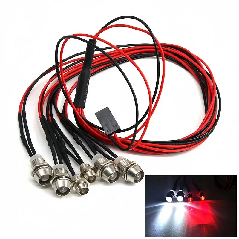 RC LED Lights 3mm 5mm Red White Blue Remote Control