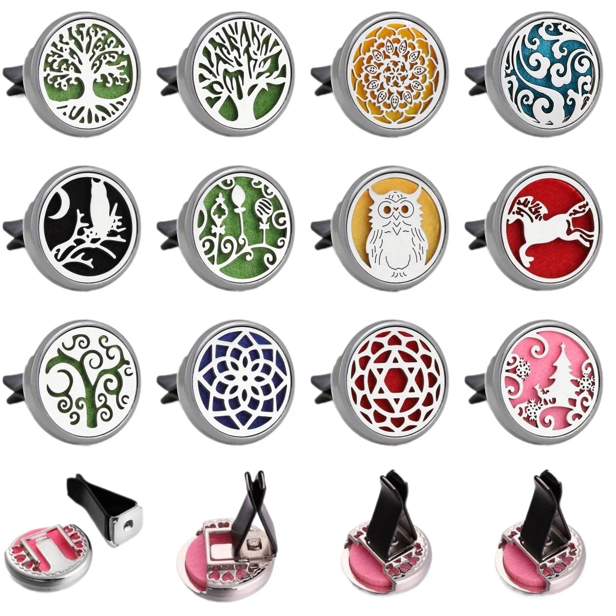 1pc Refillable Car Air Freshener Perfume Diffuser Clip | Auto Air Vent Car Interior Aromatherapy Dif