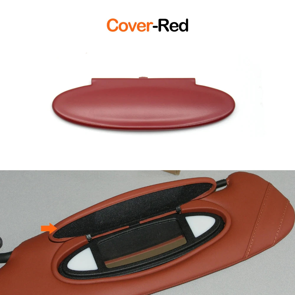 Car Left Right Sun Visor Vanity Mirror Cover Assmebly Replacement For Porsche 996 997 911 Carrera 986 Boxster 987 Cayman TARGA