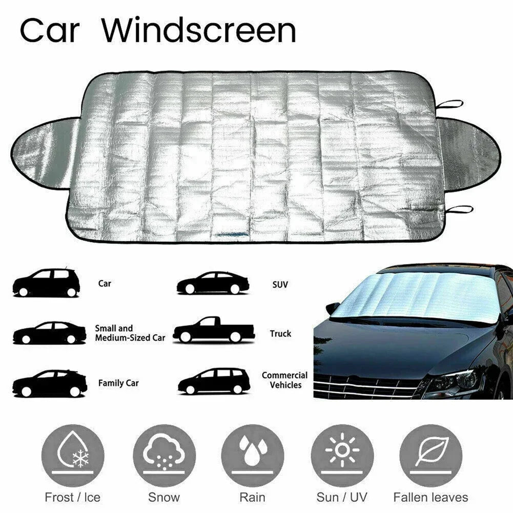 Car Windscreen Frost Cover Ice Snow Shield Protector | UV Protection Auto Front Shi additional angle