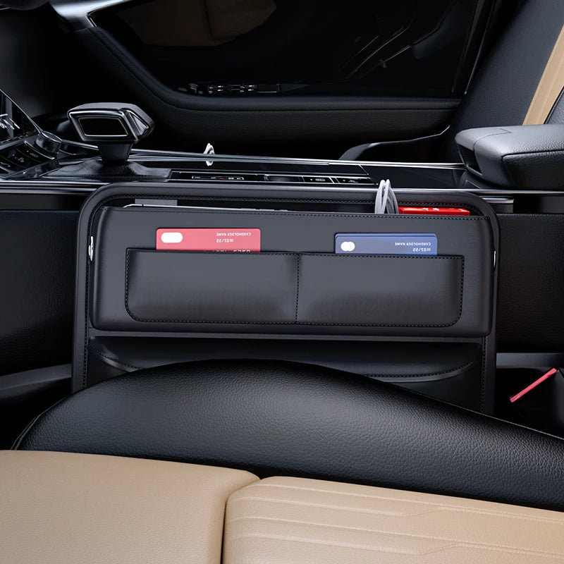 Car Seat Crevice Storage Bag | Multi-Slot Console Organizer for Driver & Passenger lifestyle view