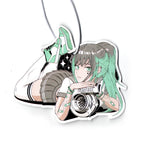 Newest JDM Style Performance Car Rearview Mirror Pendant Air Freshener Solid Paper Decoration Car Decoration Anime Turbo Decor