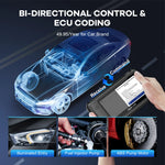 MUCAR VO6 OBD2 Scanner Diagnostic Tools 28 Reset Services 2024 Bidirectional Scan Tools Full Systems Auto Diagnostic Scanner