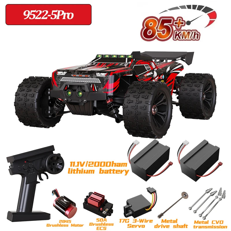 9522PRO 85KM/H High-speed RC Car Brushless Four-wheel Drive Off-road Drift 1:16 Professional Racing