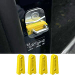 4pcs Car Door Lock Shock Absorber Silicone Cover Noise Reduction & Anti-Collision Pad, U detail view