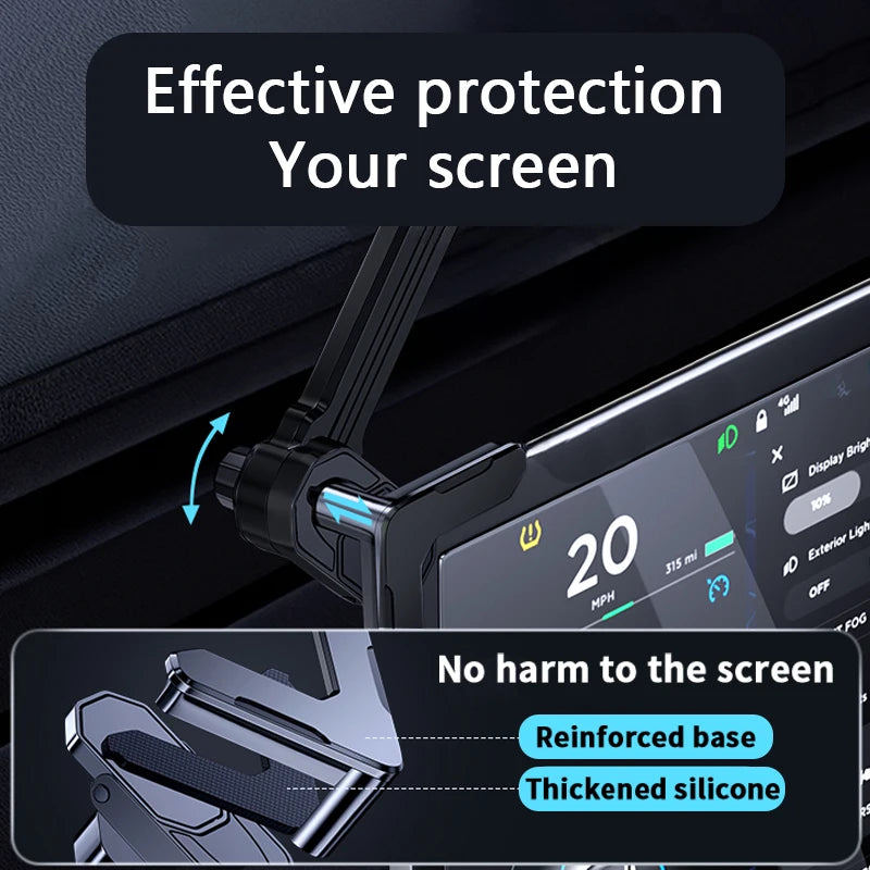 Car Screen Phone Holder for Tesla Model 3/Y Universal Center Console Navigation Stand Single Hand Operation Gravity Sensing