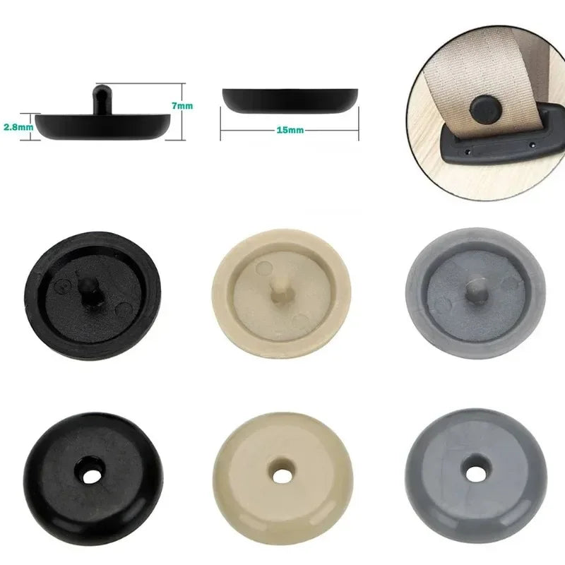 10 PCS Car Seatbelt Buckle Car Seat Belt Stop Button Clips Seatbelt Adjuster Fastener lifestyle view