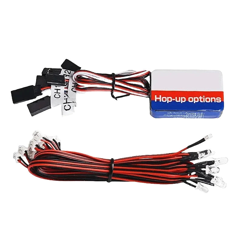 Tamiya RC Car LED Light Group 12 LED Turn Signal Linkage close-up view