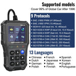 Car Diagnostic Tools OBD2 Code Reader OBD II Scanner Read Battery Tester Clear Fault Sca detail view