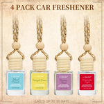 4 Pack Hanging Car Air Freshener & Diffuser | 120-Day Long-Lasting Fragrance Variet additional angle