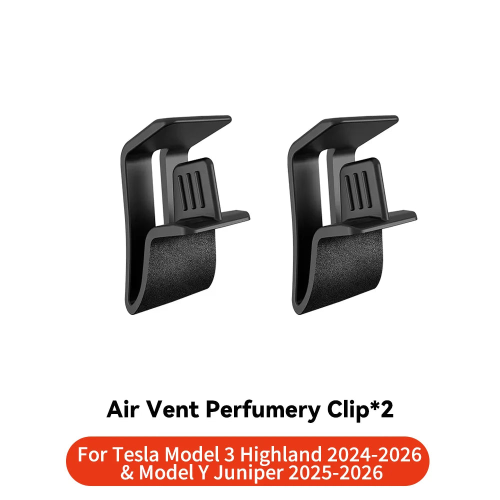YZ Compact Air Vent Diffuser Clip for Tesla Model 3 Y Highland Juniper | Mount Adapter C detail view