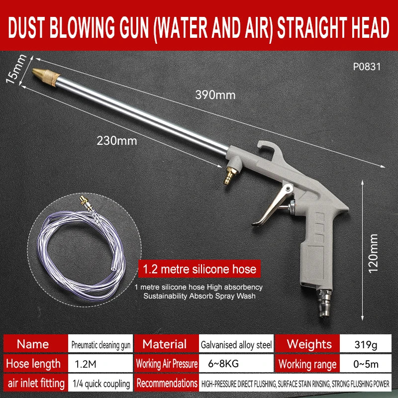 Pneumatic Cleaning Gun | High-Pressure Air and Water Dual-Purpose Spray Tool alternate view