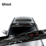 3D Effect Car Front Windshield Sticker | Ghost Pattern Wolf Eyes Decal lifestyle view