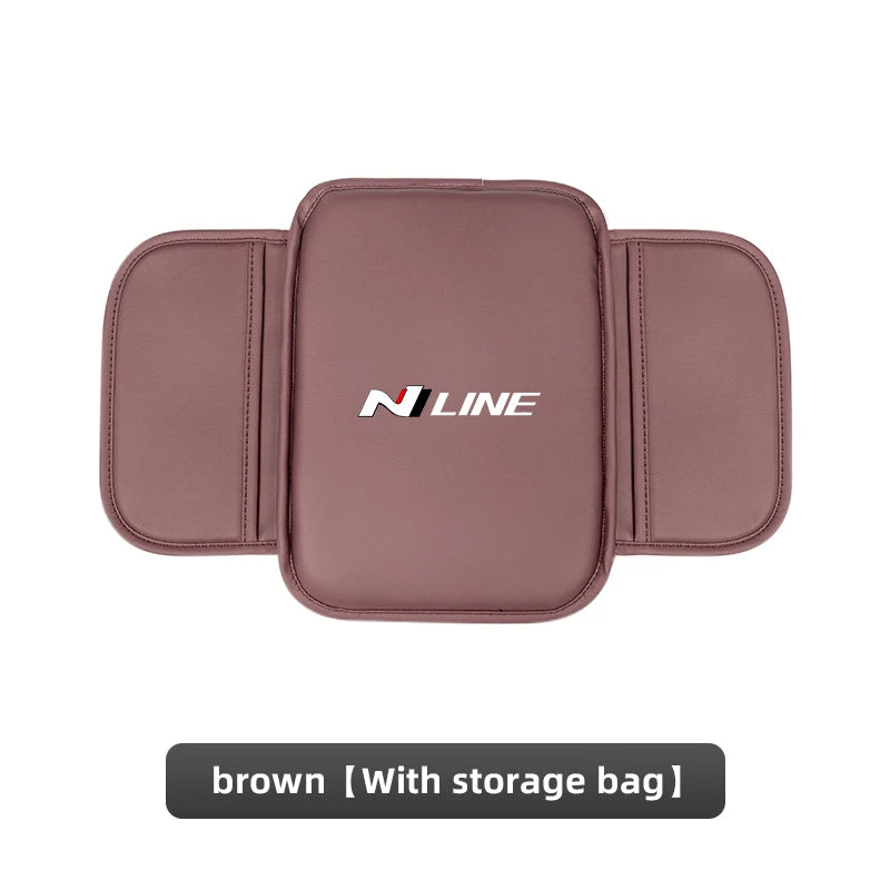 Car Armrest Pad Center Console Arm Rest Box Cover Protective Mat For Hyundai NLine I30 I20 I10 Venue Veloster Tucson Accent Kona