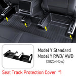 Center Console Organizer for Tesla Model Y Standard RWD 2026 Accessories Trunk Side Storage Box Cup Holder Brake Gas Pedal Cover