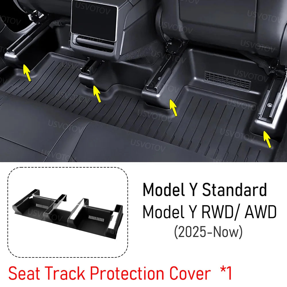 Center Console Organizer for Tesla Model Y Standard RWD 2026 Accessories Trunk Side Storage Box Cup Holder Brake Gas Pedal Cover
