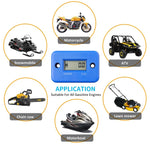 Kebidumei Motorcycle Digital Hour Meter | Inductive Tachometer for Gas Engines lifestyle view