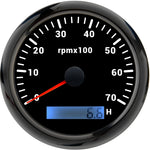 85mm Tachometer with LCD Hour Meter | 7 Color LED Backlight for Marine Boat Car lifestyle view