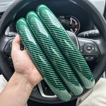 Laser Carbon Fiber Steering Wheel Cover 3 Pcs detail view