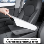 For Tesla Model 3 Highland Y Juniper Armrest Box Protect Cover Center Console Anti-Scratch 2026 2025 Car Accessories