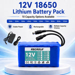 12V 18650 Lithium Battery Pack with BMS and Charger