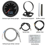 7-Color Backlight Display Gauge Set | Boost Water Temp Oil Pressure Tachometer close-up view