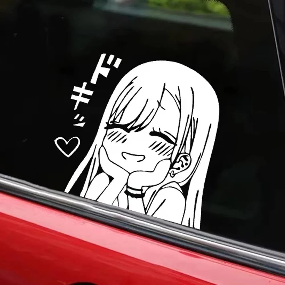 Cartoon Anime Two-Dimensional Little Girl Auto Stickers On The Car Fashion Vinyl Car Decorative Acce