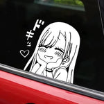 Cartoon Anime Two-Dimensional Little Girl Auto Stickers On The Car Fashion Vinyl Car Decorative Acce