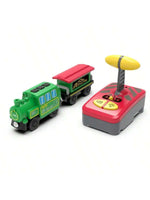 Magnetic Slot Diecast Car RC Electric Train Track Sets Fit for All Wood Railway Track close-up view