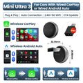 Carlinkit Mini Ultra Wireless CarPlay Adapter | 5.0 WiFi Bluetooth for OEM Cars close-up view