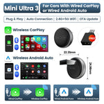 Carlinkit Mini Ultra Wireless CarPlay Adapter | 5.0 WiFi Bluetooth for OEM Cars close-up view