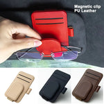 Car Sun Visor Organizer Multi-Pocket Business Card Storage Sunglasses Holder