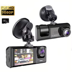 Dash Cam W/ IR Night Vision Loop Recording & 2" IPS Screen 1080P 3 Camera ， DVR recorder detail view