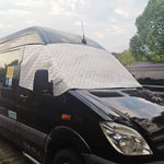Windshield Cover for Mercedes-Benz Sprinter 2006-2018 / 2018-2025 VW Crafter | 600D Ox close-up view