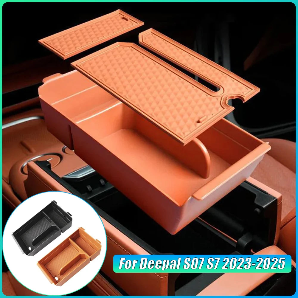 For Deepal S07 S7 2023-2025 Anti-Slip Center Console Storage Box & Armrest Organizer Essential Car Interior Accessories